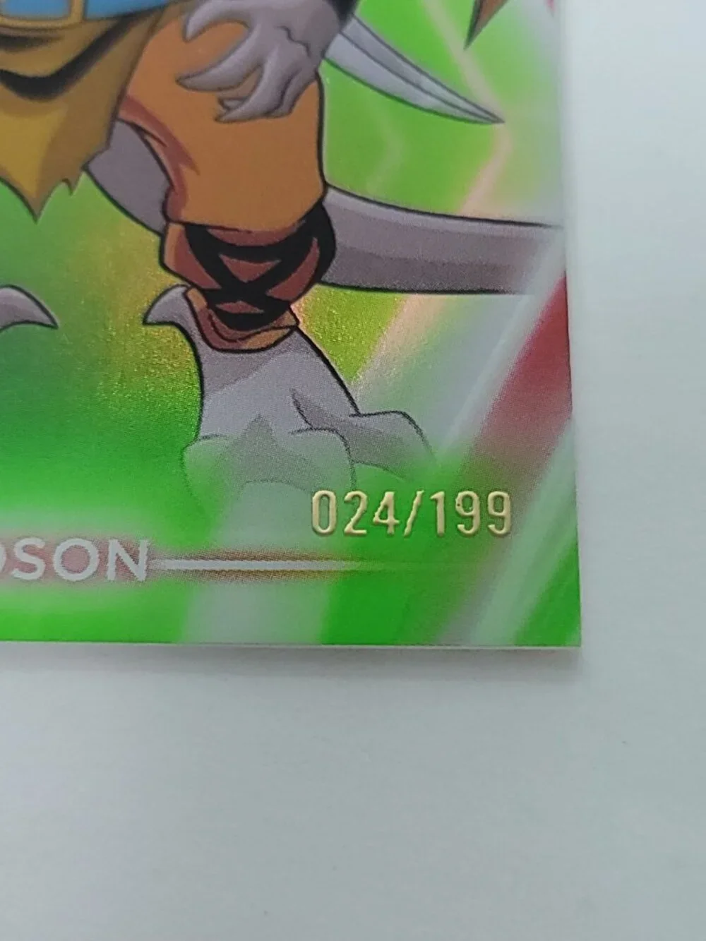 Hudson Topps 2026 Disney Neon Holo Parallel Refractor Limited 024/199 - Picture 2 of 4